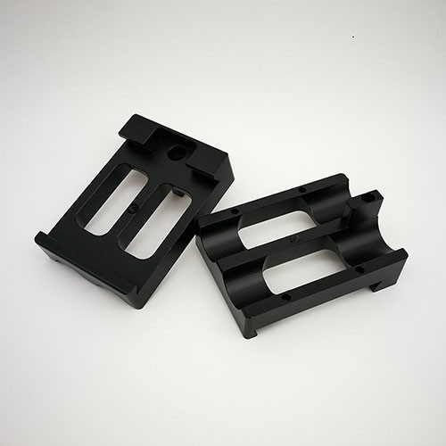 Photographic accessories cnc milling parts with black oxidation